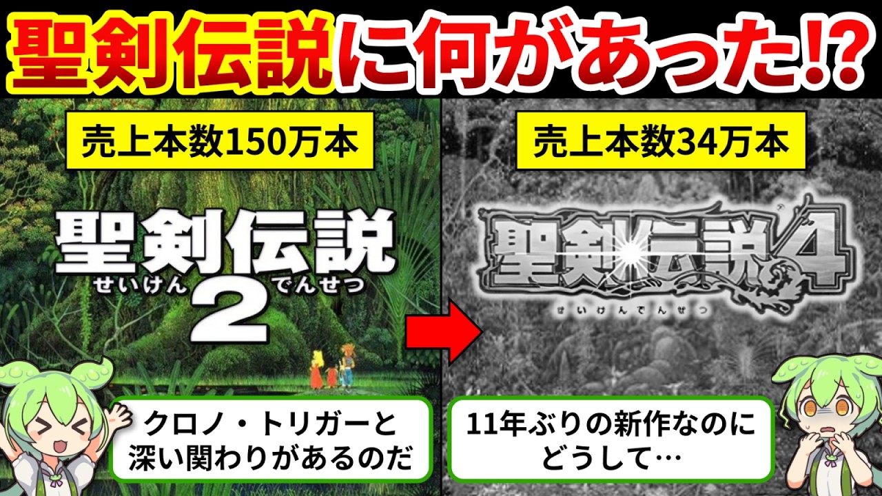 【聖剣伝説歴史総まとめ】神ゲーだった聖剣伝説はなぜ迷走してしまったのか？【ゆっくり解説＆ずんだもん】