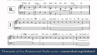 5th Sunday in Ordinary Time (Year B) • Free Responsorial Psalms • Organist Score