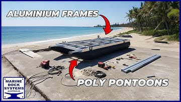 Build your own houseboat polyethylene pontoons and aluminium frame