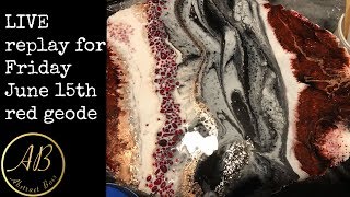 Beautiful red geode! Friday nights geode!