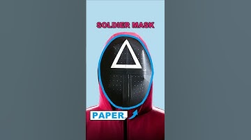 How to make  Squid Game Soldier Mask Origami