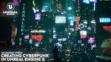 How To Create Cyberpunk City Street - Unreal Engine Beginner Tutorial 2024 | 3D Environment Tutorial