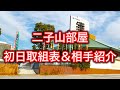 【初場所】二子山部屋 初日取組表&相手紹介