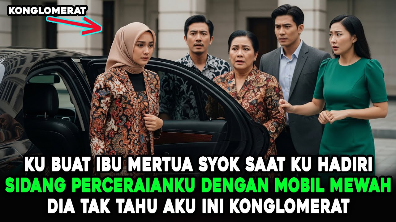 KU BUAT SYOK MERTUA SAAT KU HADIRI SIDANG PERCERAIAN DENGAN MOBIL MEWAH #novelromantis #drama
