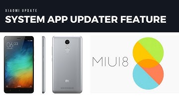 System Apps Updater In Xiaomi MIUI 8 | Redmi Note 3 | Redmi Note 4 | All Xiaomi Phones