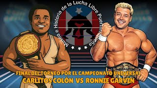 WWC 1988 Carlos Colón VS Ron Garvin ( 24 Nov ,1988)