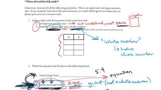 Alg1B Ch 5 Test Corrections Help