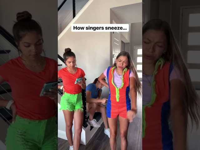 How Singers Sneeze… 🤧🎶🤣 | Triple Charm #shorts class=