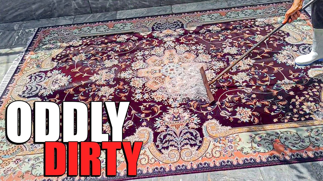 Old dirty rug cleaning satisfying carpet cleaning asmr YouTube