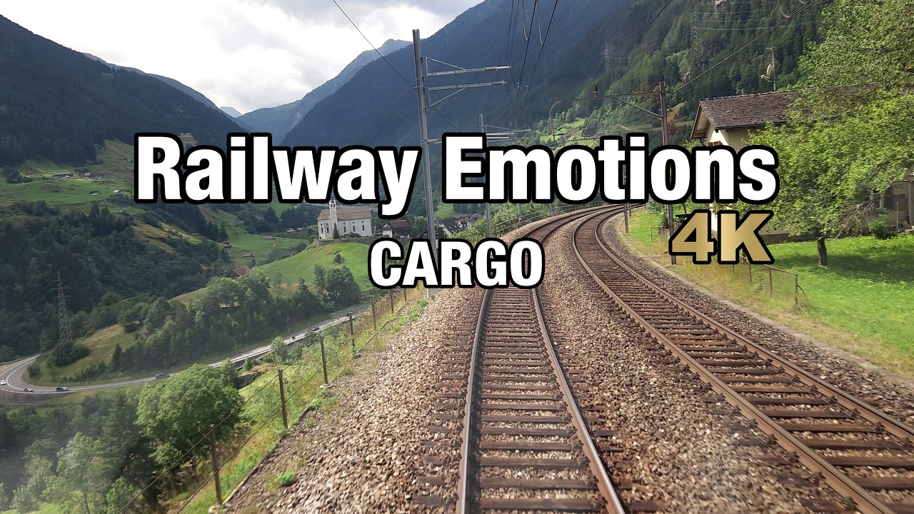 🚆 4K Cab ride on the legendary Gotthard mountain route (Göschenen - Zug | Cab Ride Switzerland)