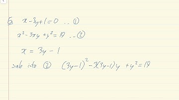 Linear & Quadratic Simultaneous Equations: GCSE & A-level Math Tutorial | CCEA, OCR, EDEXCEL, AQA,