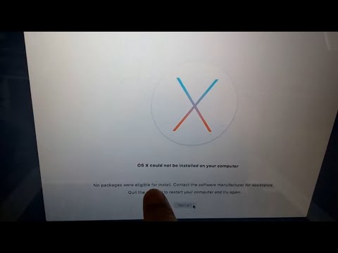 Mac Installer Saying No Packages Were Eligable For Install