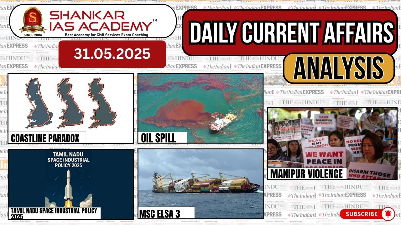 Daily Current Affairs Analysis | May 31, 2025 | Shankar IAS Academy ...