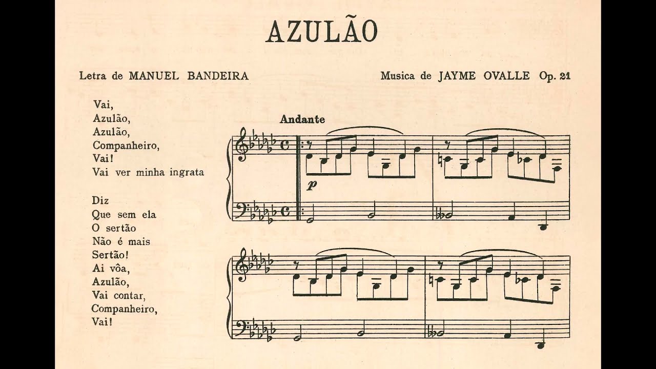 Jayme Ovalle - Azulão (Maria Lúcia Godoy, soprano; Murillo Santos, piano)