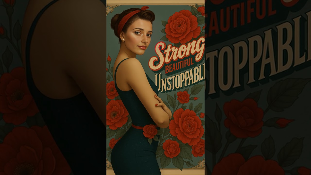 Vintage Pinup Girl Poster - Custom Portrait from Photo - Unique Gift for Her