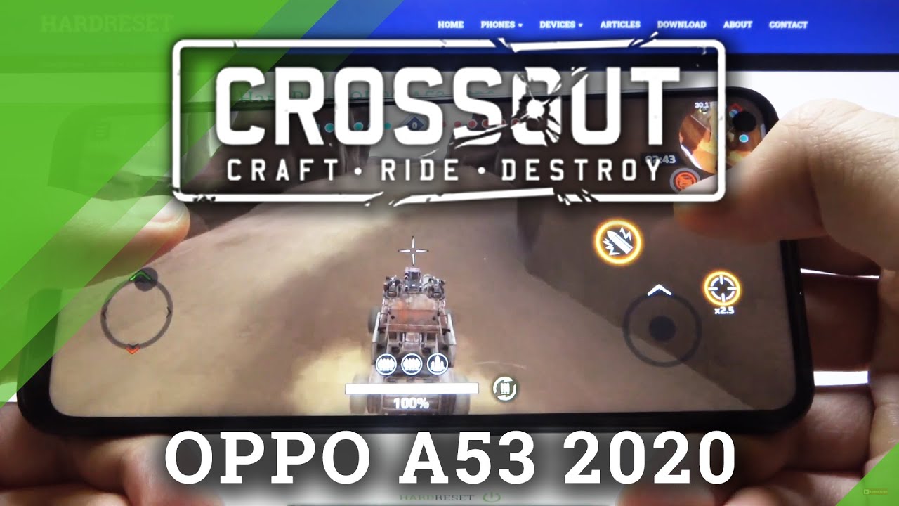 Crossout Mobile on OPPO A53 2020 - Gaming Quality Test