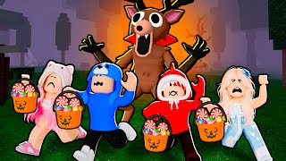 Trick or Treating in 99 Nights in The Forest!