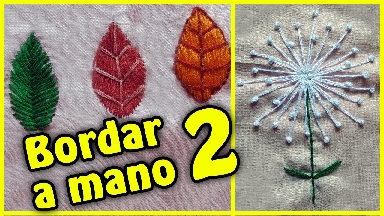 Bordados a mano 2 | 4 figuras | Bordar Jeans, Blusas etc - YouTube