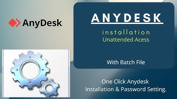 AnyDesk Installation & Unattended Access Setting from Batch File |One click Installation || (Urdu)