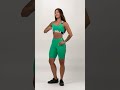 Ladies high waisted biker shorts iconic womensactivewear leggings workoutwear fashion