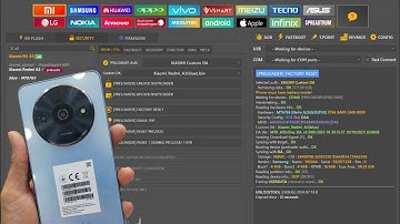 Redmi A3 Blue And Poco C61 MT6765 Unlocktool Preloader mode FRP Erase Successful