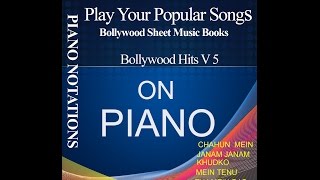 Piano SHEET MUSIC BOOK BOLLYWOOD HITS V 5 NEW SONGS BY S RAJ BALAN