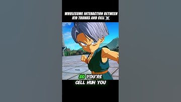 Wholesome Interaction Between Kid Trunks And Cell 🥶 #crashout #trunks #sparkingzero #dragonballz