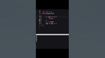 Break, Continue dans une boucle en programmation en  swift.