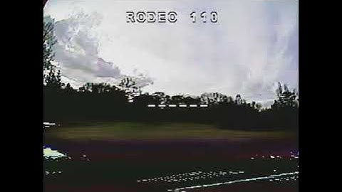 Rodeo 110 first fpv flight and crash with new runcam micro swift 2