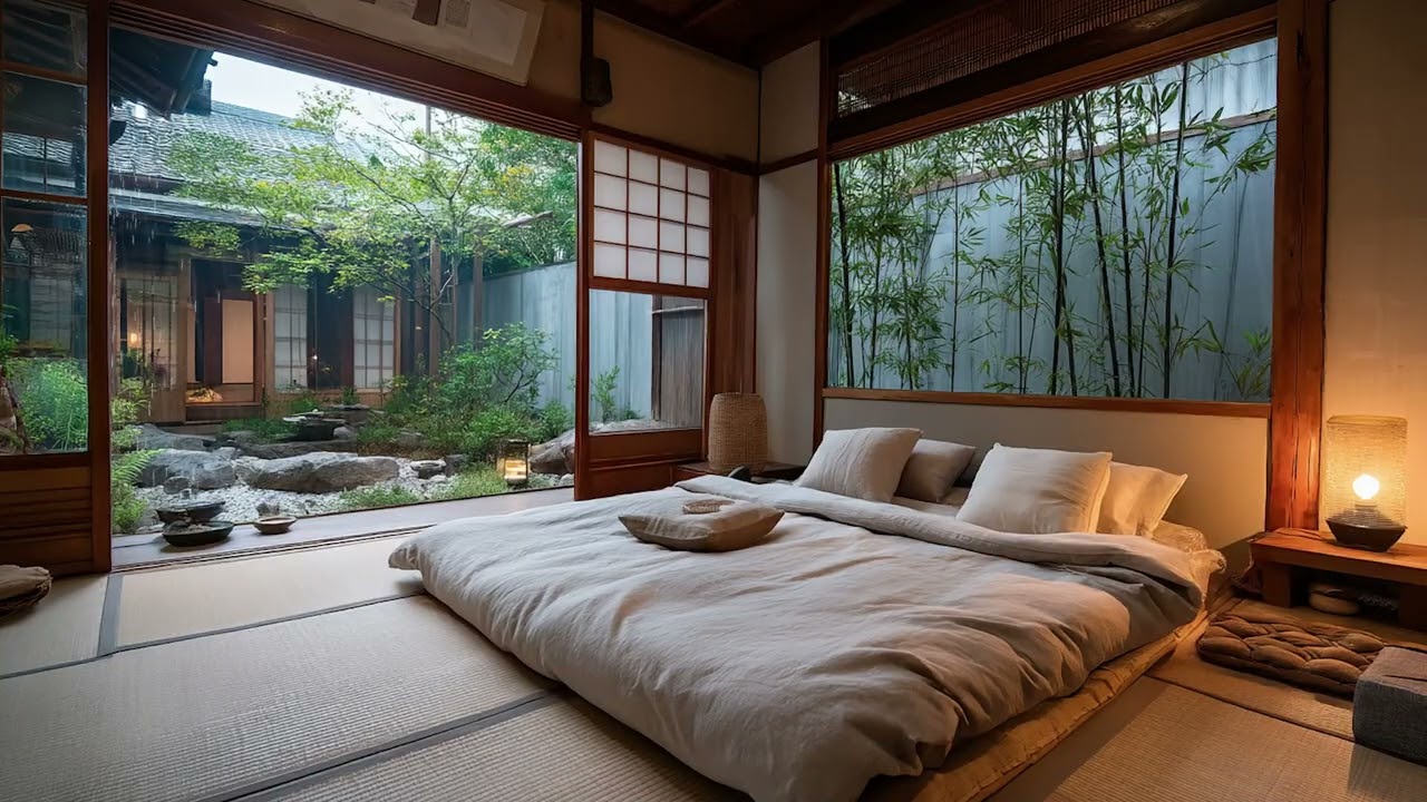 Soothing Rain Piano in a Traditional Japanese Home | Calm Music for Sleep and Peace 🏯🌧️🎹