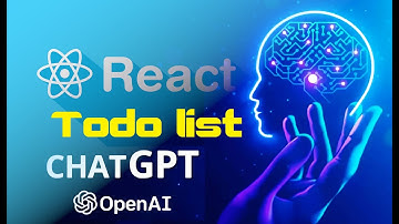 Create a TodoList in ⚛️React with 🤖ChatGPT