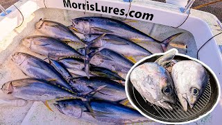 24 Hour Fishing Challenge in Hawaii! Tuna Heads Catch and Cook!
