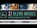 How do Blend Modes work in Photoshop | ALL 27 Types Explained |  Zeedign Tutorials