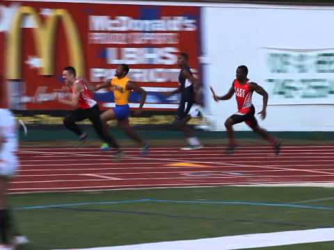 Boys 4x100 Relay Exchange - YouTube