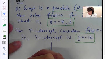 Use a graph to solve an inequality: Dr Chris Tisdell Live Stream