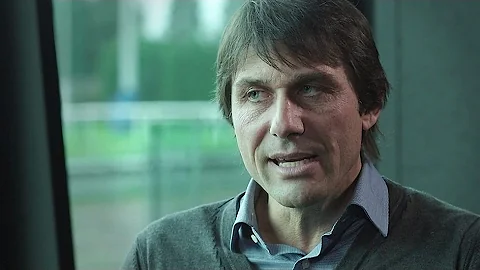 Antonio Conte on the 3-4-3 & getting embarrassed a...