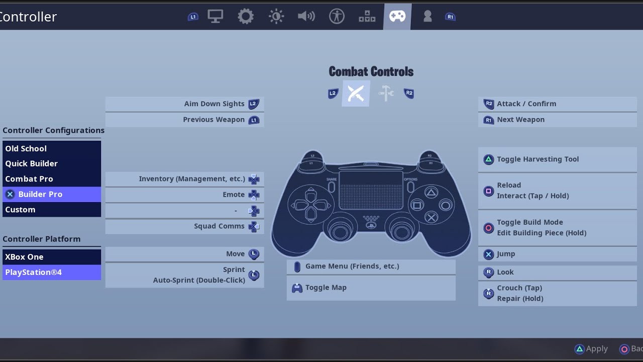 Fortnite best contollerbind settings edit like pc - YouTube