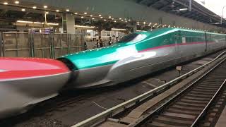JR東京駅 秋田新幹線 E6系こまち・東北新幹線 E5系はやぶさ 発車シーン