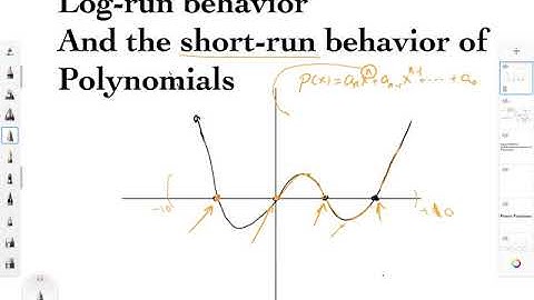 log-run behavior and the short-run behavior of polynomials