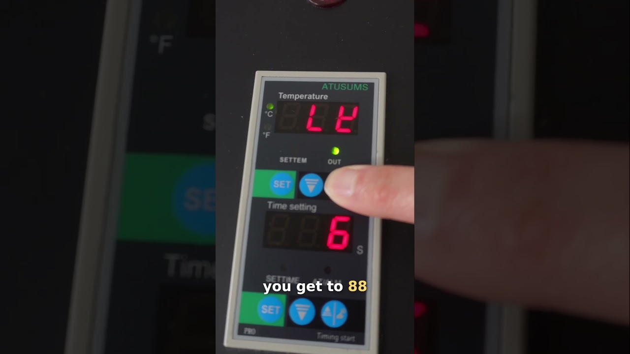 DTF Oven  Switch Celsius to Fahrenheit in Seconds!