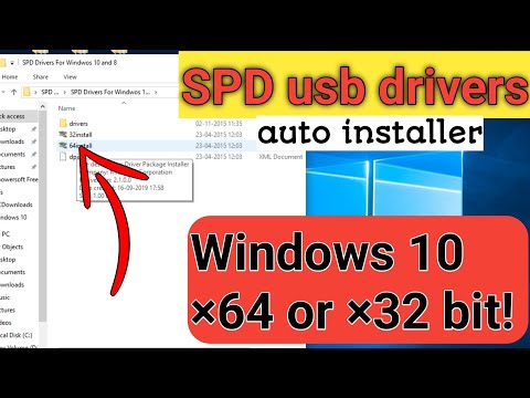 SPD ( spreadtrum) usb auto installer 4 Windows 10 ×64 or 32bit!