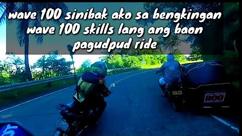 pinakamalakas na wave 100 na nasabayan ko sa pagudpud laban sa raider 150 ko