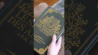 La trilogie du Seigneur des anneaux reliée à la main en cuir en 1 seul exemplaire 🌿 #tolkien #lotr