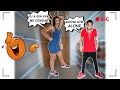 Getting fully dressed for the gym *PRANK*