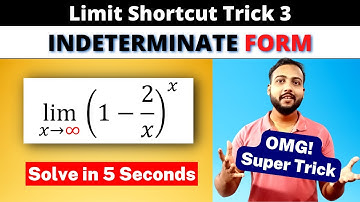 LIMIT SHORTCUT TRICK 3: 1 to the Power Infinity Forms | JEE | NDA | CUET