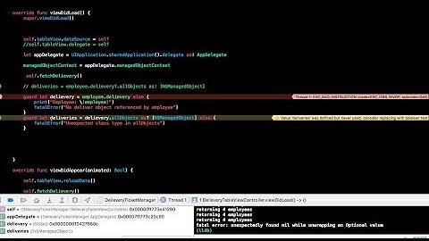 Fatal Error Unexpectedly Found Nil While Unwrapping An Optional Value