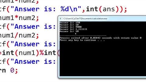 5. Basic Mathematics in C Programming | MOD, DIV, MULT, Subtraction and Addition