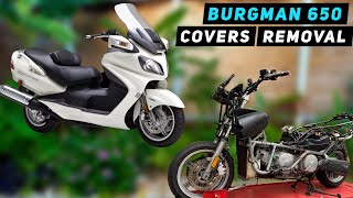 Suzuki Burgman 650 - Complete Covers Removal | Mitch's Scooter Stuff