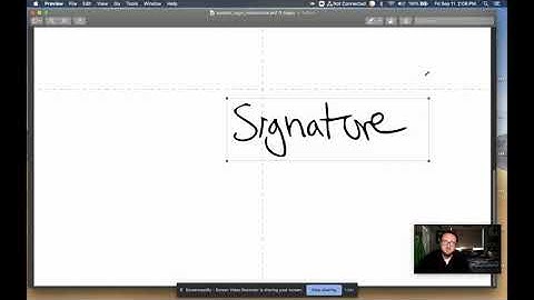 Adding a Signature to PDF on Mac using Preview