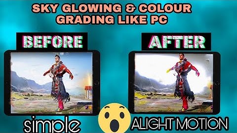 sky glowing and colour grading effect in Alight motion 🔥🔥 |Lobby video edit by JIBRAN OP tutorial